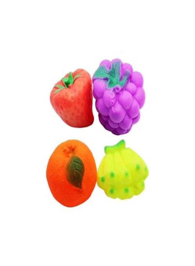 ARTHDEEP Kids Play Food Set, Colorful Plastic Fruit Basket with Orange, Tomatoes, Apple, Grape, Educational Pretend Play Kitchen Toys - Image 4